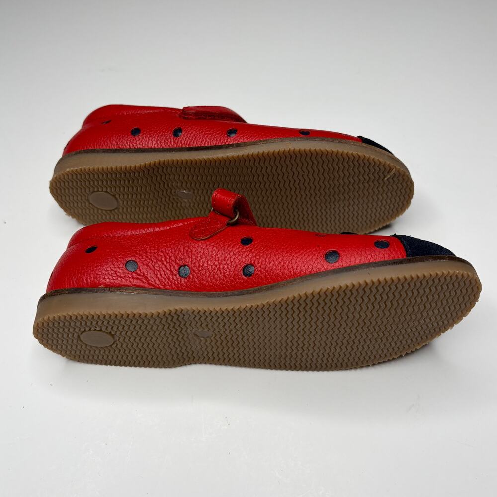 Mini Boden Red Ladybug Mary Jane Shoes Girls 13 - Picture 4 of 6